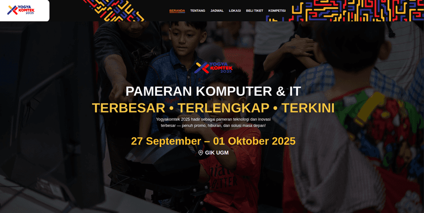 Yogya Komtek 2025 website preview
